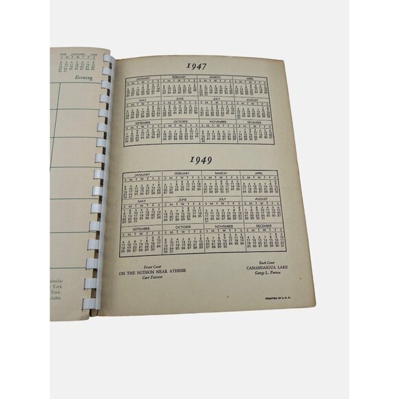 New York State 1948 Calendar & Engagement Book Junior Chamber of Commerce Jaycee - Picture 9 of 9